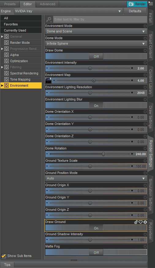 daz studio draw ground
