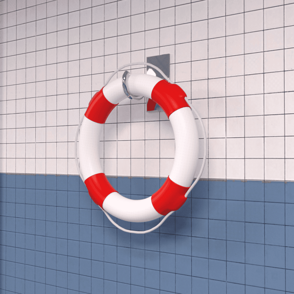 3d model of a lifesaver
