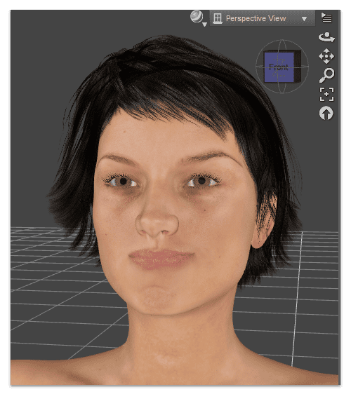 daz3d content installed successfully showing a figure