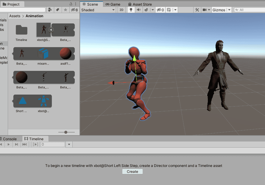 Maximo animation inside unity on a daz character