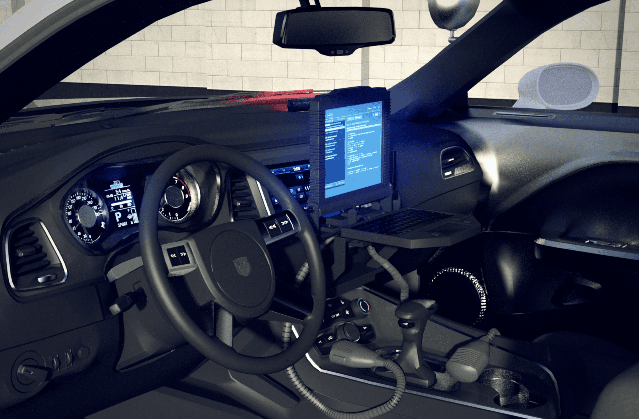 metro police car 3d interior