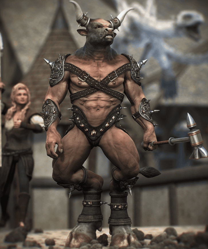 minotaur daz3d battle gear