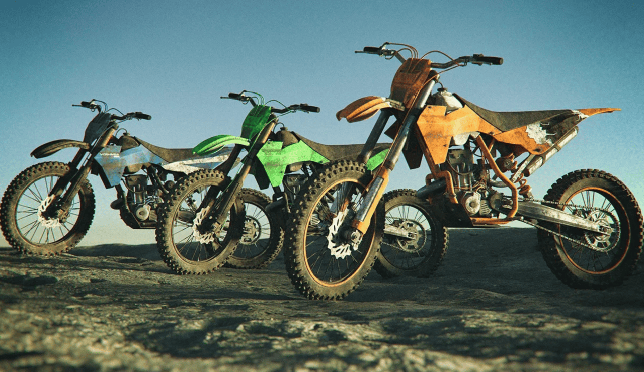 off road motorbike 3d models