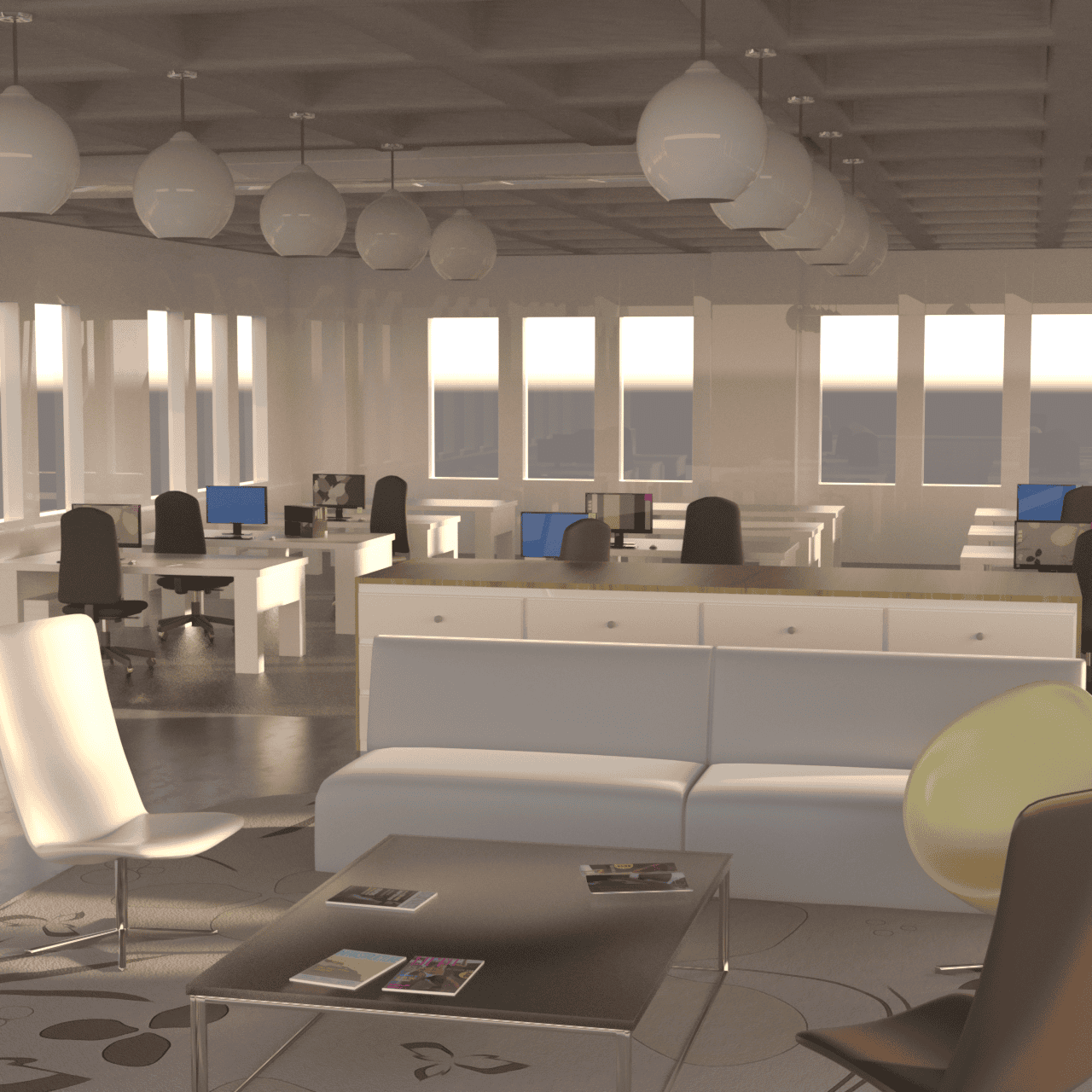 Office Space 3d Model