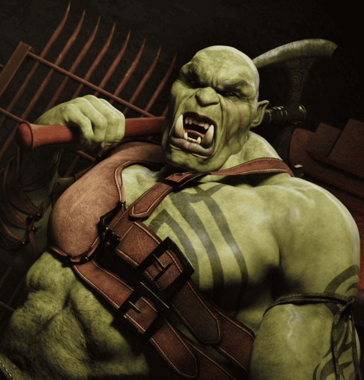 orc brute 3d model