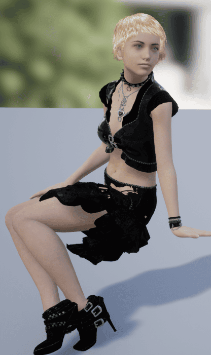 original daz pose without editing