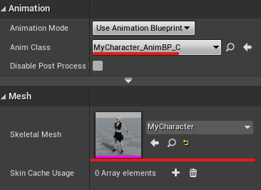 player details panel modified