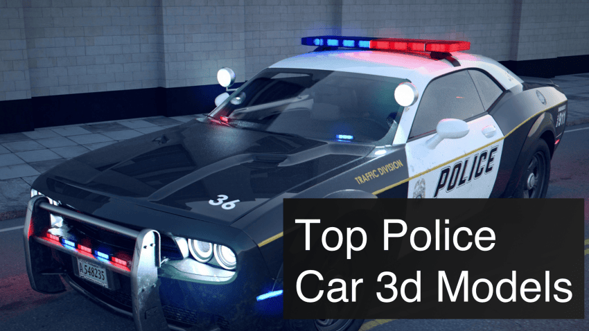 Top 3 Police Car 3d Models