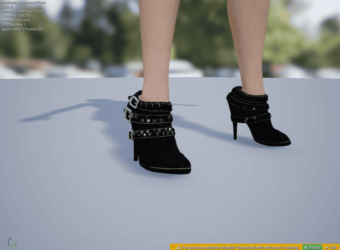 pose fixed with the new asset