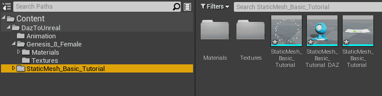 static mesh inside ue4