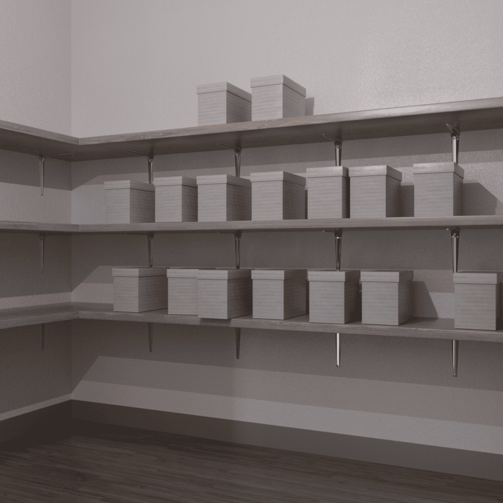 Storage room inside the office model