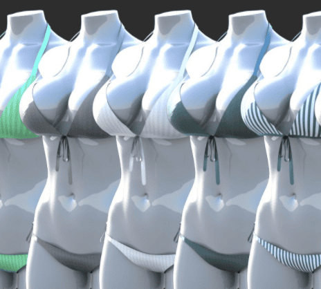 swim duo daz3d bikini asset