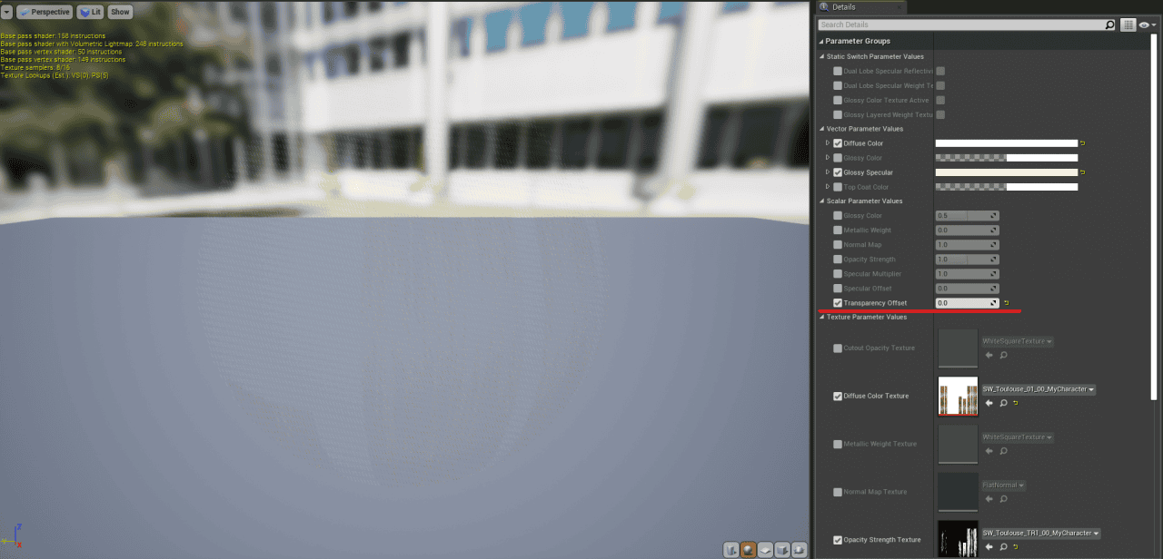 transparency issue material window
