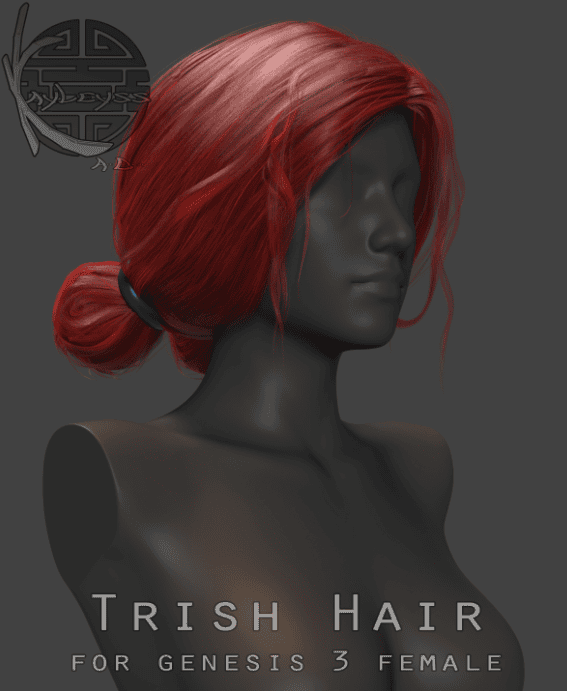 daz freebie hair trish