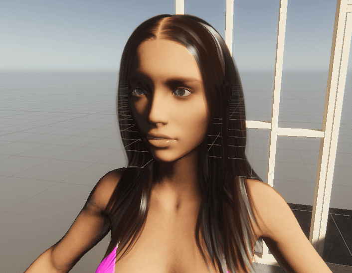 unity scene view rose skin material color tint