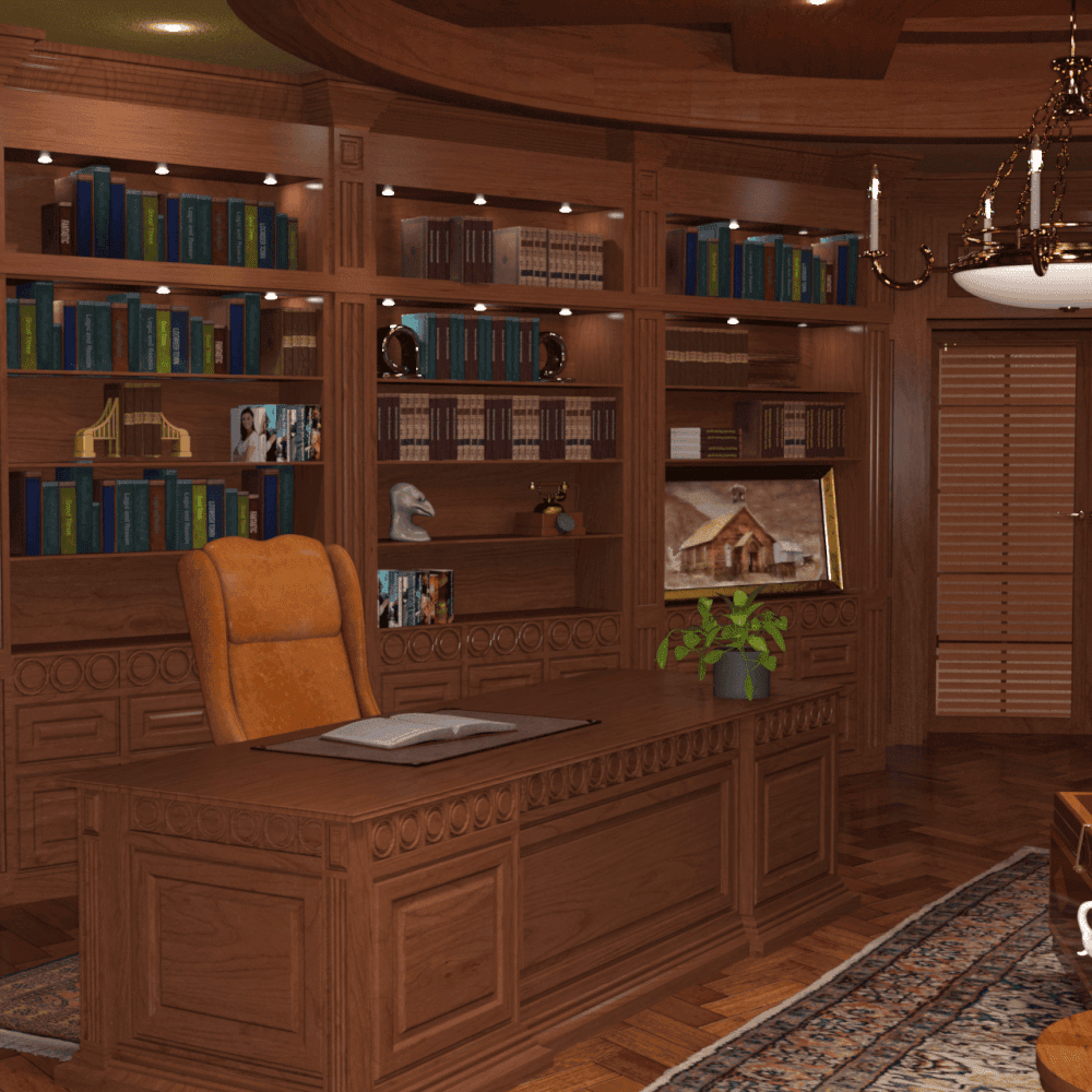 university office 3d model environment