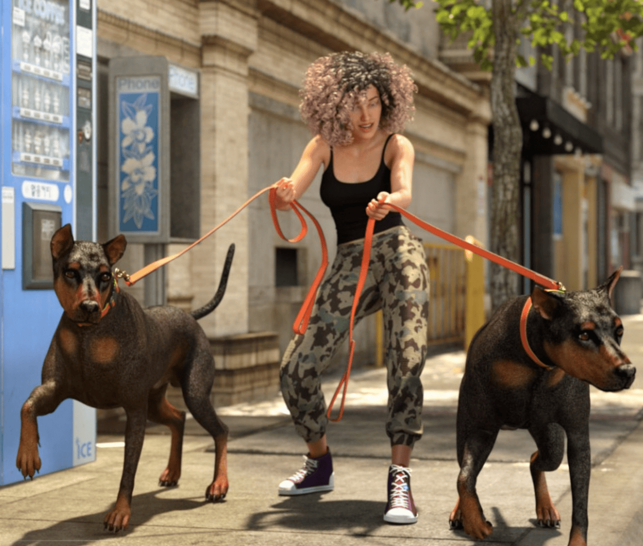 walk the dog poses daz studio