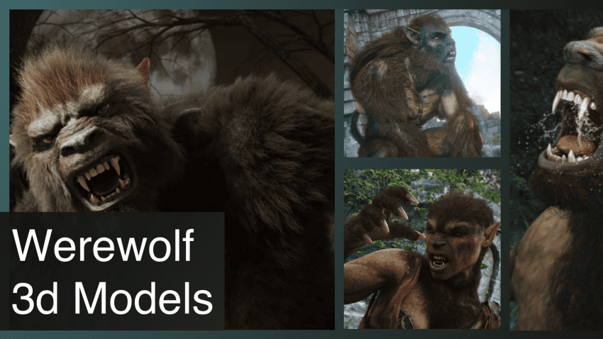 werewolf 3d models