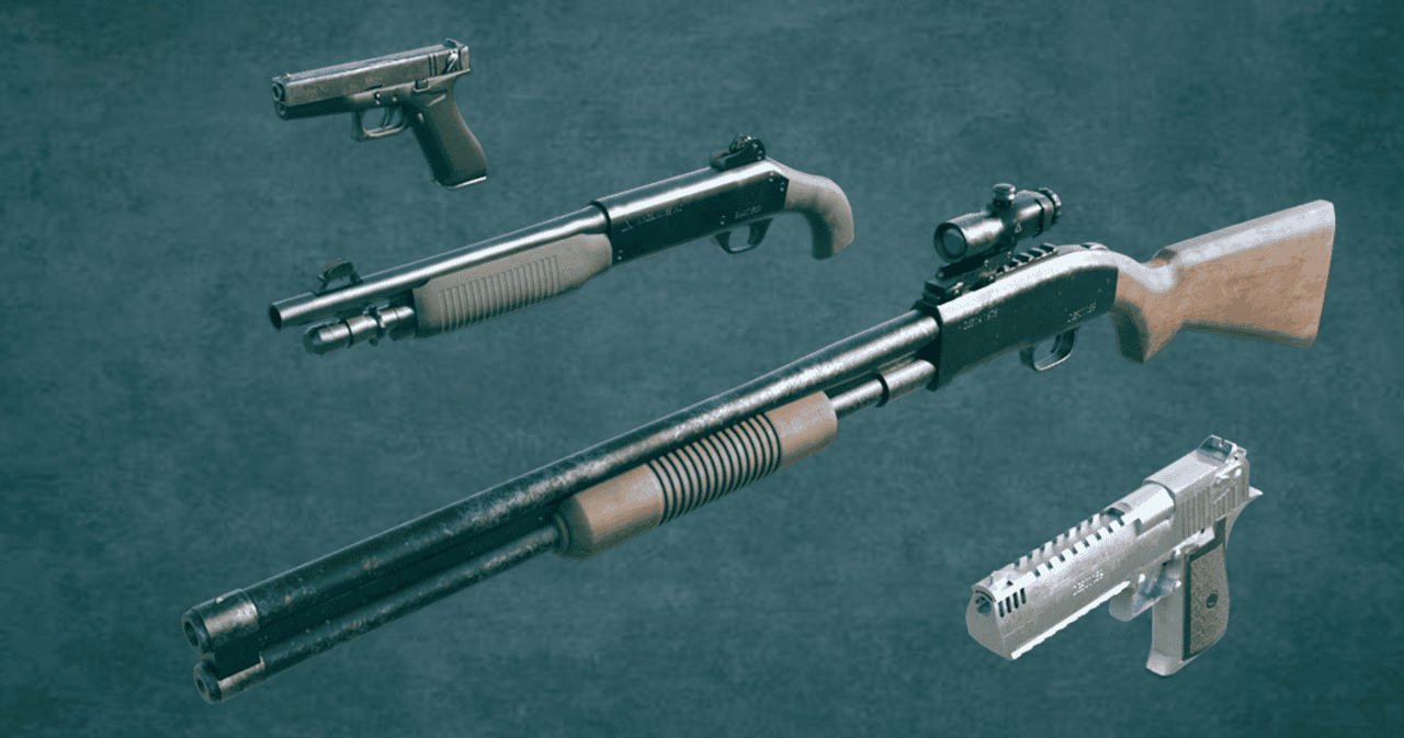 3d renders of gangster weapons in daz studio