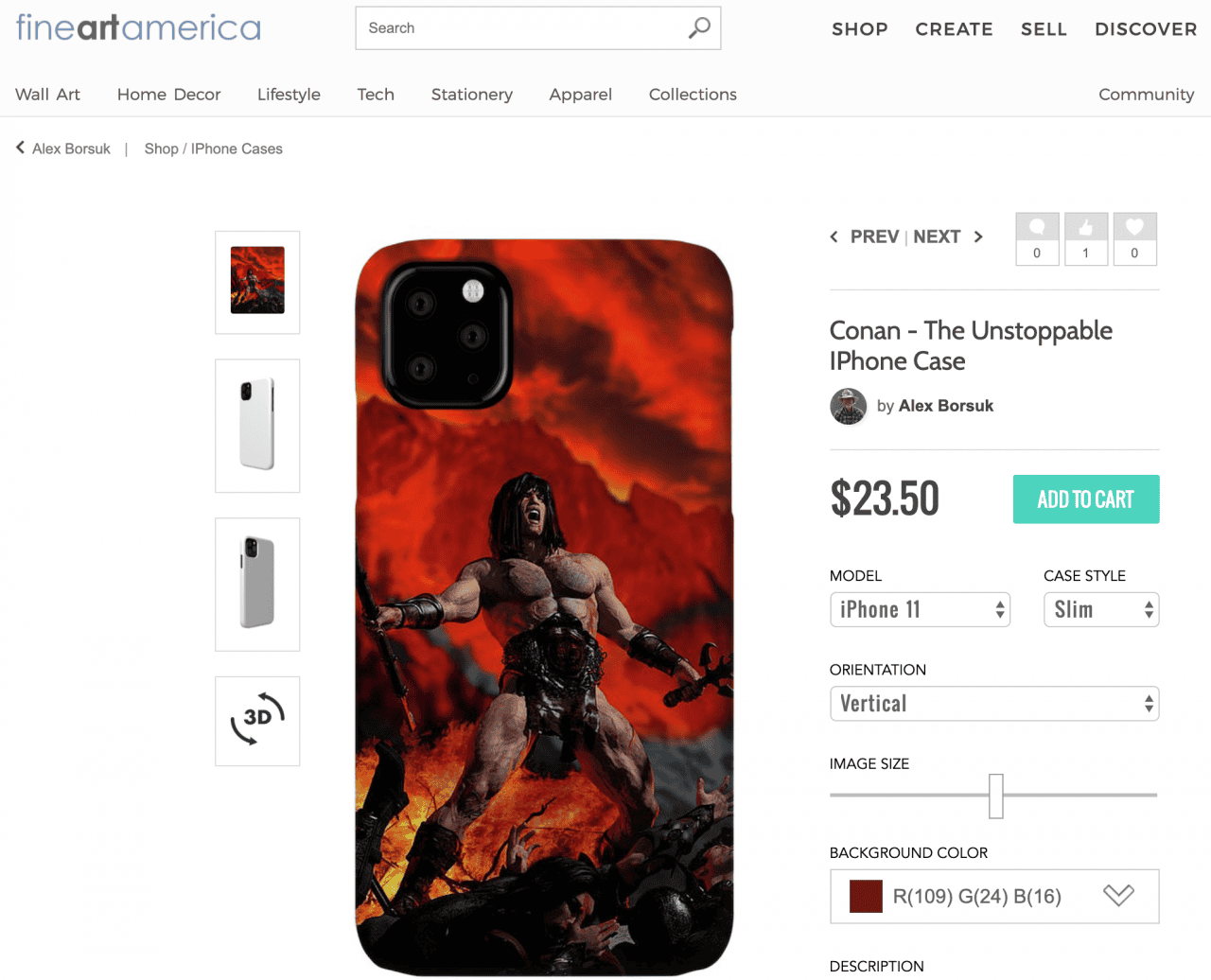 Phone cover - another wha is daz3d used for example