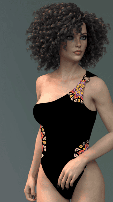 x fashion daz mandala swimsuit